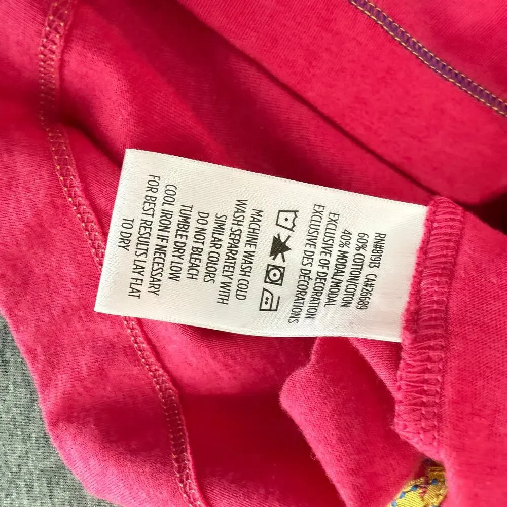 Robert Graham Maxfield Short Sleeve V-Neck T-Shirt Raspberry Dark Pink M - Picture 5 of 6